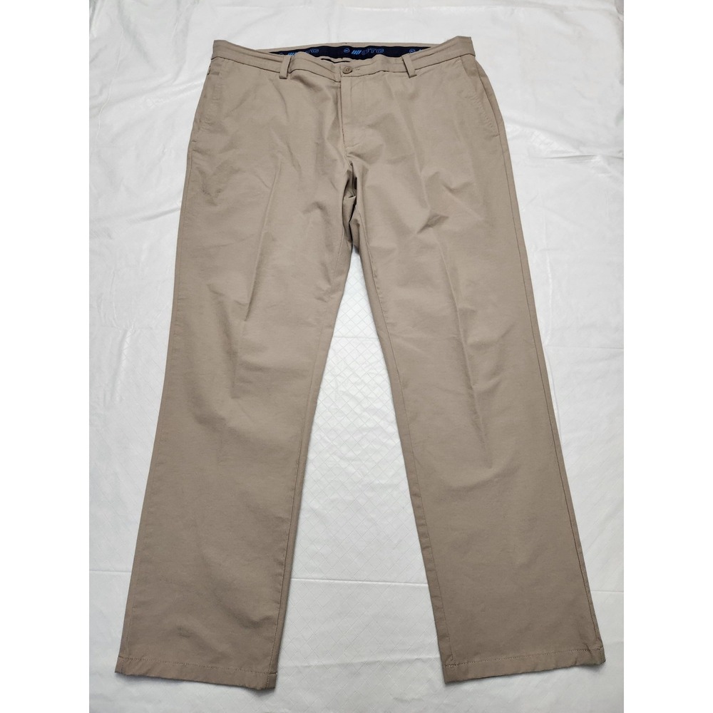 Vineyard Vines On-The-Go Pants Mens 38x30 Beige Stretch Chino Casual Travel